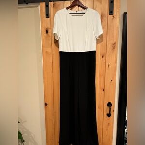 Tommy Hilfiger black and white jumpsuit size 12
